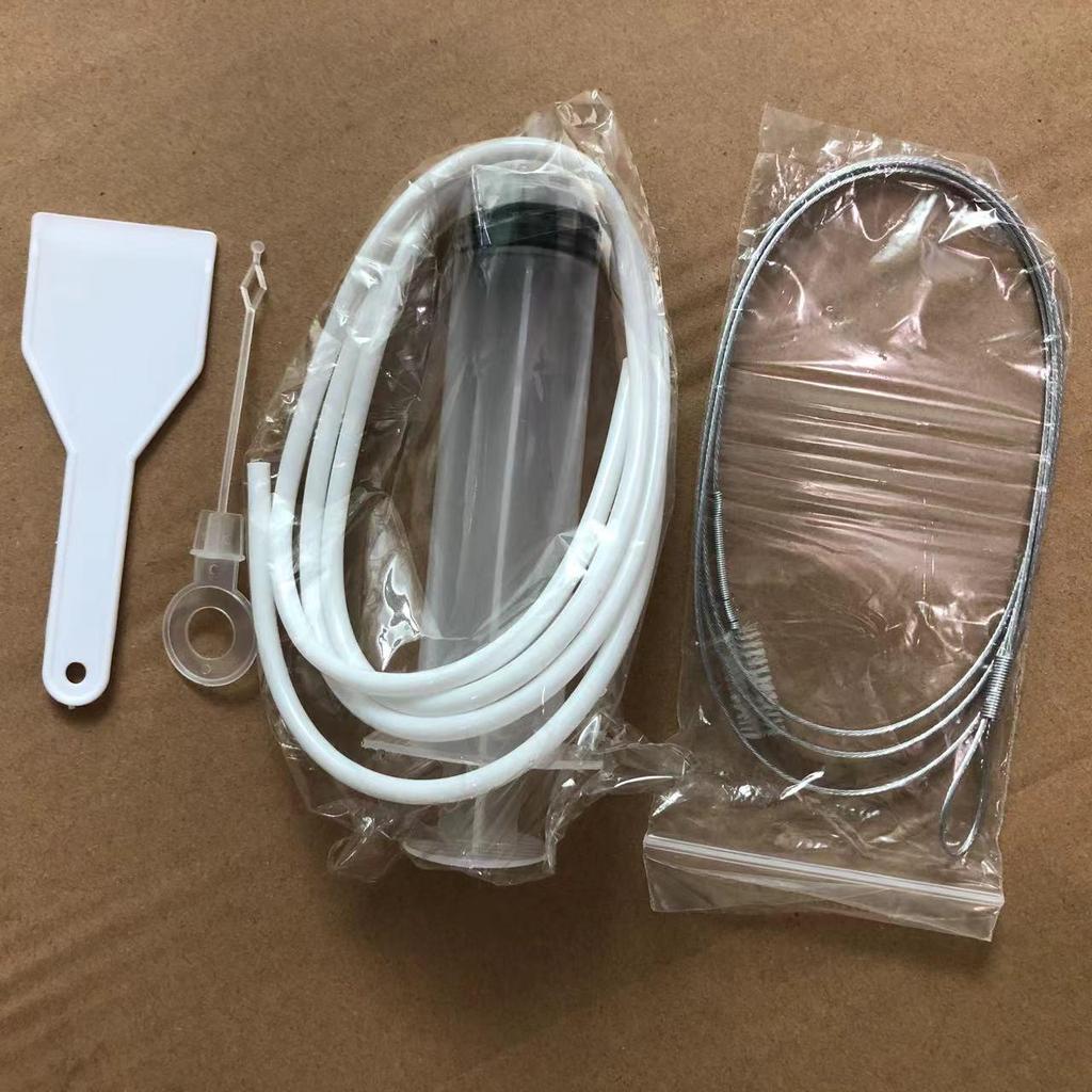 Refrigerator Unclogger & Cleaner Set: Bristle Brush, Cleaning Brush, Drain Unclogger, Deodorizer Box, Syringe