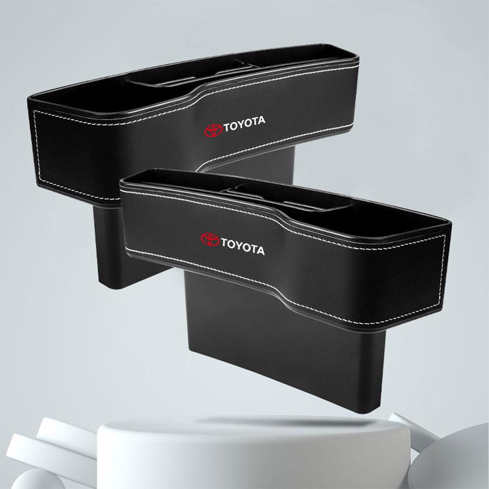 Car Seat Organizer Gap Slit Filler Holder Seat Crevice Storage Box For Toyota GR Sport Gazoo Racing Yaris 86 Corolla Hilux C-HR