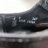 80s-90s? Vintage Goodyear Welt Leather U-Tip Shoes Black 8D / 25.5-26.0(USED)