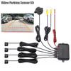 Video Parking Sensor Kit Car Reverse Backup Radar Assistance Auto Monitor Digital Display Car Monitor Buzzer Alert Alarm
