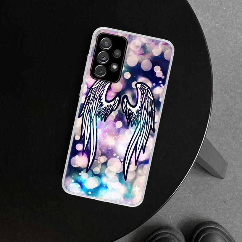 Angel Wings Demon Wing Phone Case for Samsung Galaxy A17 A16 A26 A36 A56 A57 A37 A15 A25 A35 A55 A14 A24 A34 A54 A13 A23 A33 A53