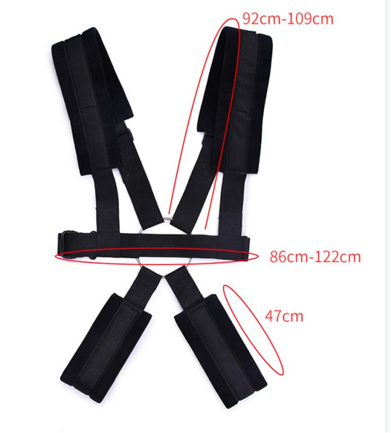 SM Fetish Sex na houpačce u dveří Erotické sexuální židle BDSM Pás Bondage Otroci Zádržné systémy Hračky pro dospělé pro ženy páry