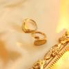 Wind Special-Shaped Smooth Surface Opening Ring Does Not Fade Niche Design 18K Gold Titanium Steel Ring