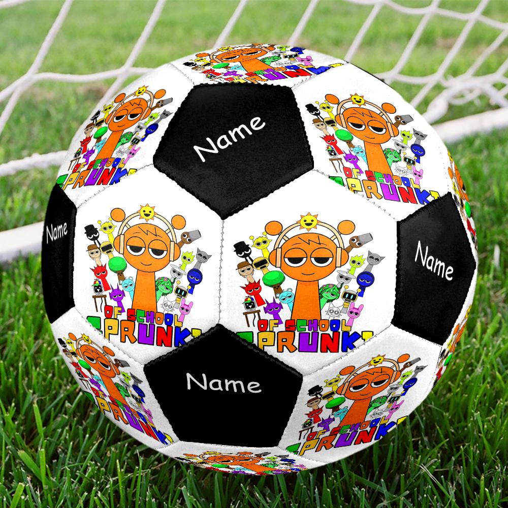 Custom Name Sprunki Theme Size 5 Soccer Ball, Suitable for Both Indoor and Outdoor Matches, a Gift Suitable for Everyone.