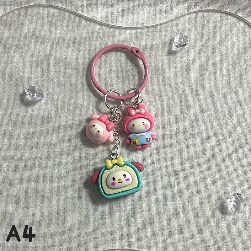 Sanrio Аниме Хелло Китти Брелок Мультяшный Кавайный Собачка Циннамон Куроми Мелоди Подвеска для Рюкзака Аксессуары Брелок Детский Милый Подарок