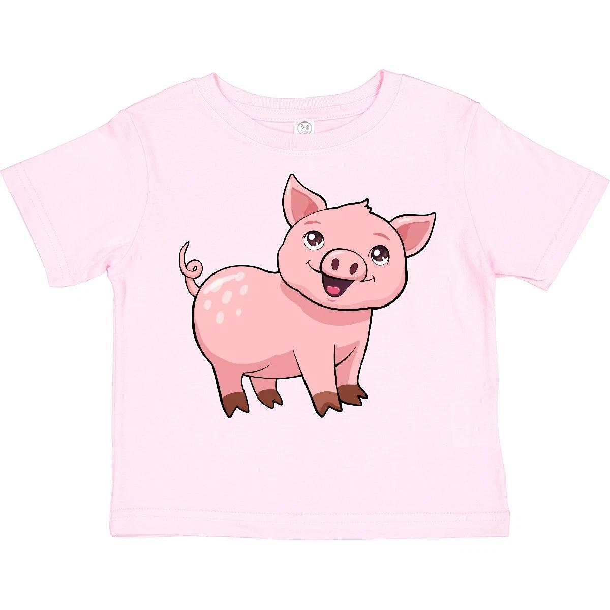Inktastic Cute Pig Toddler T-Shirt Animals Piggy Pigs Piggies Hearts Love Farm 160