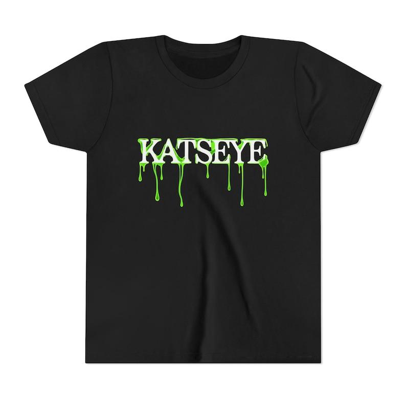 Katseye dripping slime Toddler Tee | neon green horror logo 130