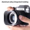 Metal Square Camera Lens Hood Compatible for Nikon16-50 Canon Sony Fuji15-45/35f2 Universal Photography Accessory 52/43/46/39mm