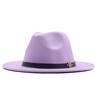 eBay European and American fashion autumn and winter new M belt woolen top hat men's and women's jazz hat