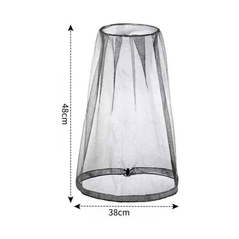Breathable Mesh Mosquito Head Nets Lightweight Hat Net Cover Outdoor Camping Fishing Anti-mosquito Cover Insect-Proof Hat