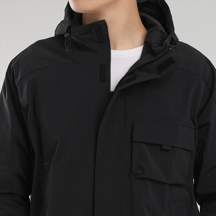 Adidas Jackets Men's Black Hooded Moderate Other GR6952