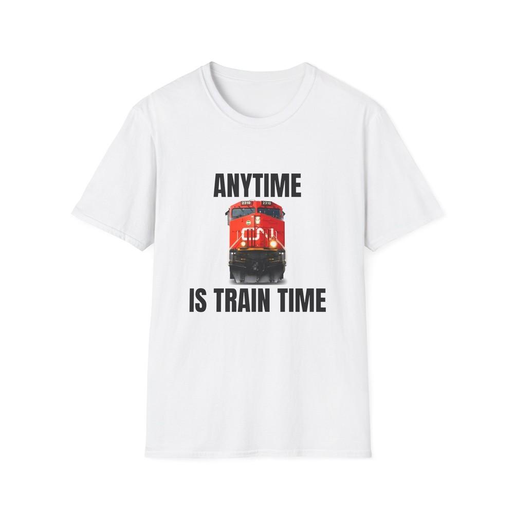 

cn rail anytime is train time tshirt 3XL