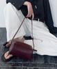 Levar Classic Box Shoulder Bag - Dusky Burgundy