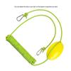 Kayak Float Rope Tow Line with Marker Buoy PVC Stainless Steel Carabiner High Visibility Heavy Duty Drift Sock Harness Nylon