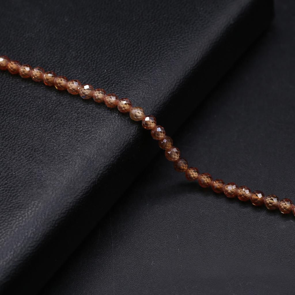 Natural Stone Faceted Beads Zircon Small Beads 4 MM Charms For Jewelry Making DIY Necklace Bracelet Earrings Accessory