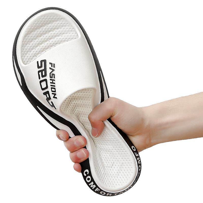 Extra Large Men's Trendy Summer Slippers, Outdoor Beach Sandals Size 46-48.