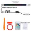 Smart Remote-Control Car LED Ambient Light Strip – Multicolor Acrylic for Central Console and Doors