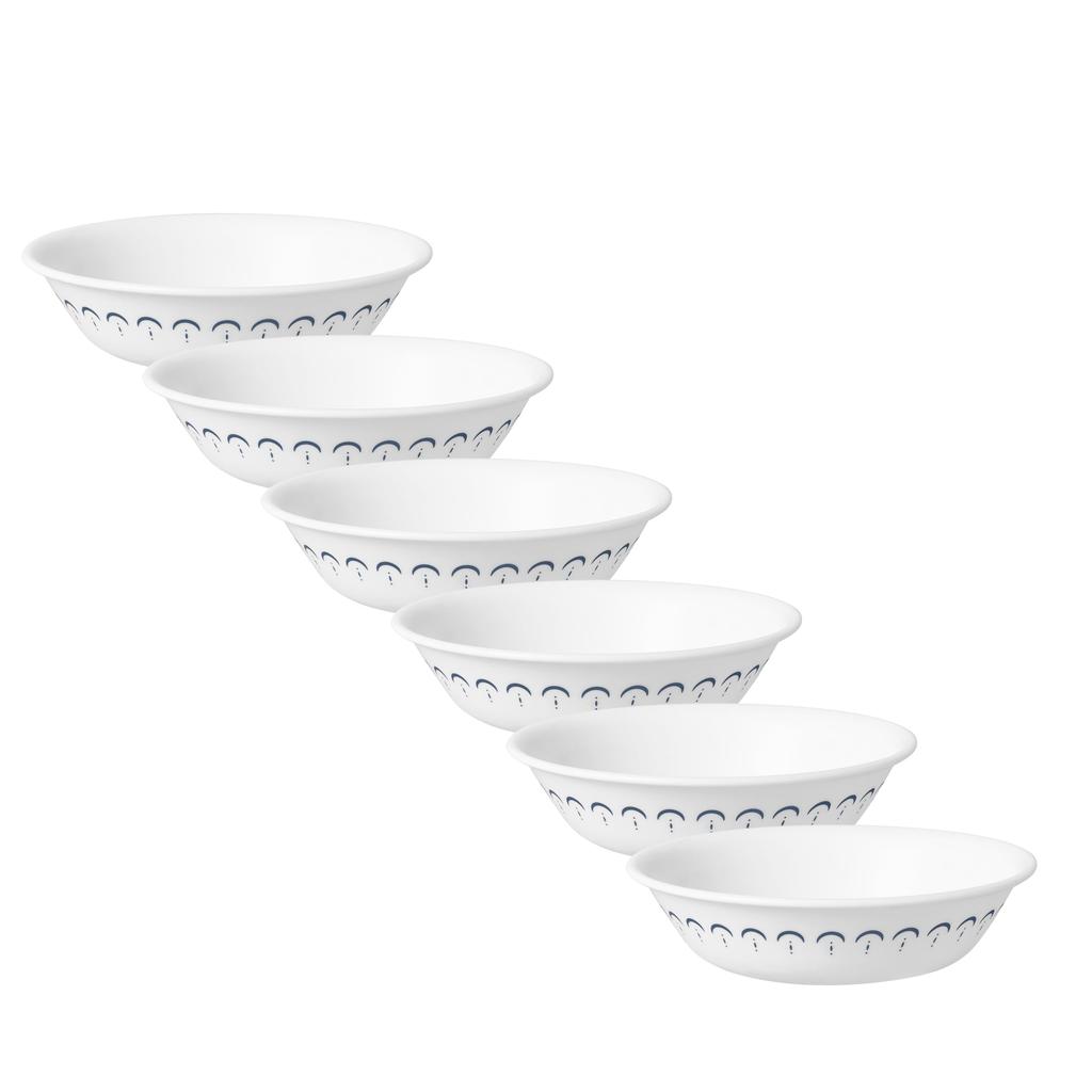 PEARL METAL CORELLE Outer Diameter x Height Caspian Lace Small Set of Plates, Dish, 13.5 3.5cm, Shatter-Resistant, Lightweight, Bowls, J410-CPL, 5,