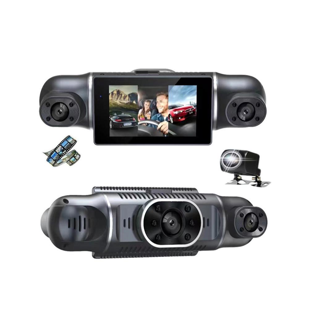 Dash Cam 4 Channels 1080p Hd Front Rear and Inner Camera Car Video Recorder Dvr Black Box Driving Record for Car