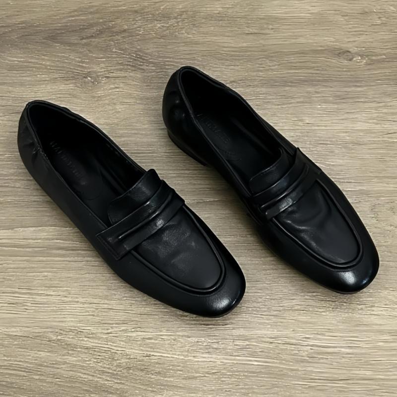 Fashion British Style Spring Summer Casual Women's Lightweight Flat Shoes 2025 Fashion Office  Ladies Retro Leather Loafers Women Flats