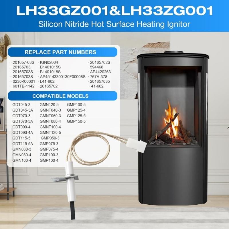 High Temperature Resistant Furnace Ignitor Replacement Hot Surfaces Ignitor Water Heater Accessories