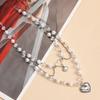 Elegant Imitation Pearls Necklace Love Heart Pendant Clavicle Chain Multilayer Collarbone Chains Jewelry for Women Girls