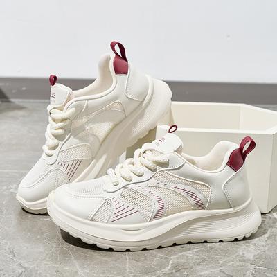 New Summer Women Shoes Mesh Breathable Sneakers Thick Sole Versatile Casual Platform Shoes Women Vulcanized Shoes