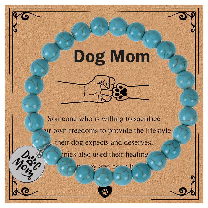 JYL TS Bracelet Zodiac  Planet Beads Enhances Cosmic Harmony & Luck turquoise темно-фиолетовый