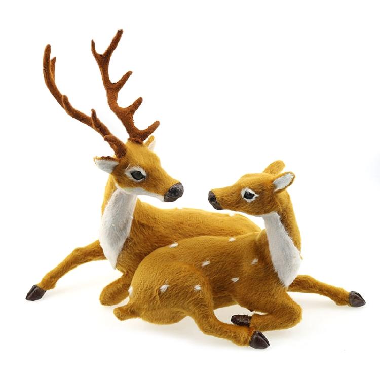 Creative Christmas Elk Ornament 15/20/25/30/35cm Party Dining Table Decor