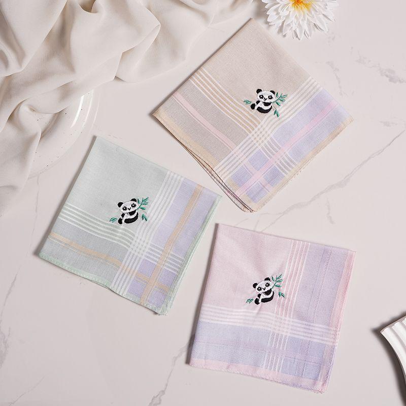 

Panda Chinese Ancient Style Vintage Classic Nostalgic Embroidered Handkerchief Style 1(29cm 3)