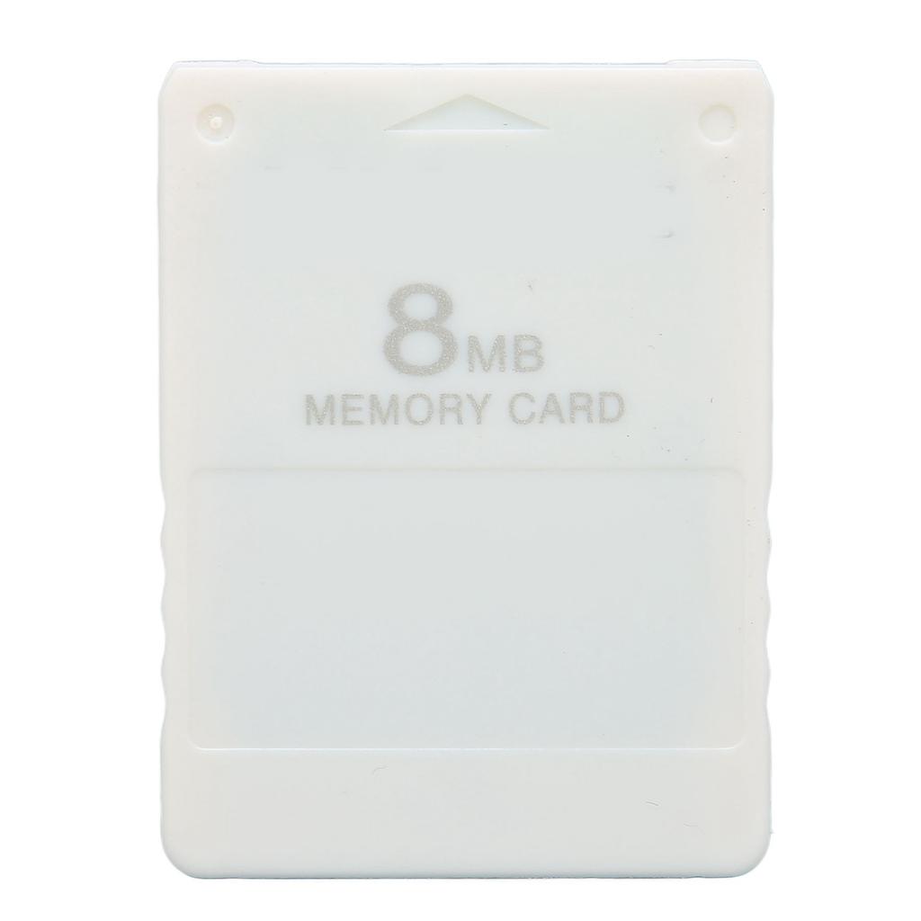 8MB Memory Card Plug and Play FMCB1.966 External High Speed Game Memory Card for PS2White