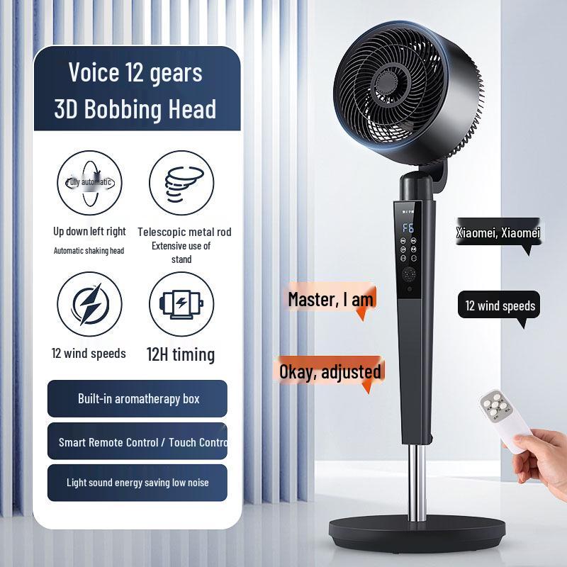 Ultra-leiser vertikaler Standventilator mit Fernbedienung & Timer