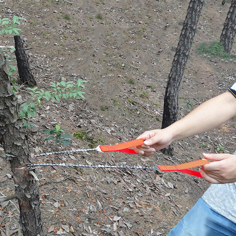 11-Teeth Outdoor Portable Hand Drawn Wire Saw Ideal For Field Mountaineering Life Saving Multifunction Saw Chain