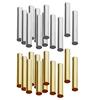 100 Stück Kupfer gerade glatte lange Röhrenperlen 30 mm, 4 mm golden