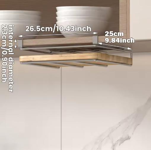 Küchen-Hänge-Organizer-Regal mit Haken unter dem Schrank Papierhandtuch Lappen Aufhänger Schneidebrett Topfdeckelhalter Lagerregal
