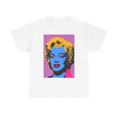 Grafické tričko Marilyn Monroe Vintage Umělecká malba Unisex Těžké bavlněné tričko