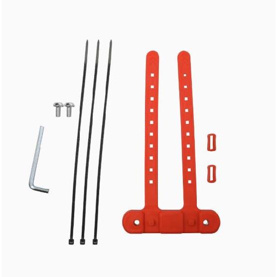 Wide Scope Bicycle Water Kettle Mount Adaptor Elastic Silicone Gel Bandage Bottle Cage Strap Seatpost Fork Frame Install 6