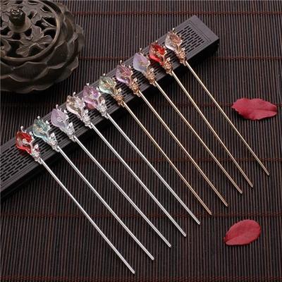 Chinesischen Stil Vintage Haar Stäbchen Haarnadeln Frauen Elegante Haar Stick Koreanische Metall Glasur Frau Haar Clip Zubehör Schmuck