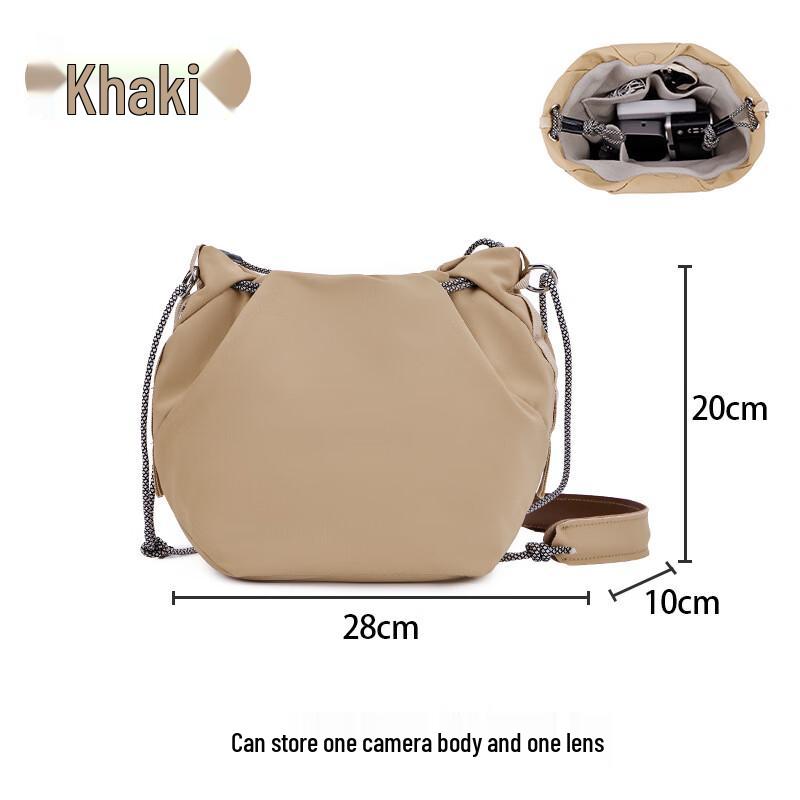 Li Shen Soft Drawstring Mirrorless Camera Shoulder Bag