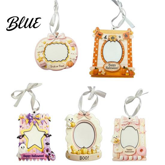 Fall Window Display Mini Halloween Picture Frame Small Cute Ghost Pumpkin Photo Frame Ornament Children Room Decoration Decorative Postcard