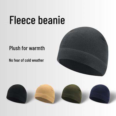 Windproof Fleece Lined Cycling Beanie - Warm Winter Ski Helmet Liner Hat