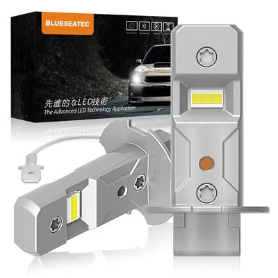 BLUESEATEC H3 LED Fog Lamp, 2 Times Brighter Than Halogen, Angle Adjustable, White, 6000K,