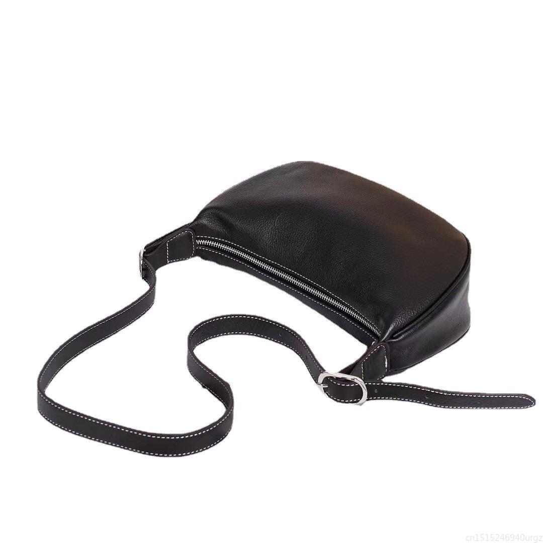 Стильная женская сумка-слинг из натуральной кожи Top Grain Leather - повседневная сумка — фото 5