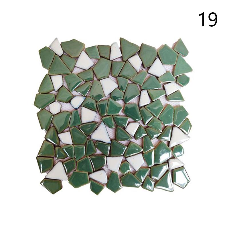 30x30cm Barevné Keramické Štěrkové Mozaikové Dlaždice Horký Pramen Bazén Rybičky Bazénové Fragmenty Toaleta Protiskluzová Dlaždicová Deska Podlaha Stěna Dekorace DIY