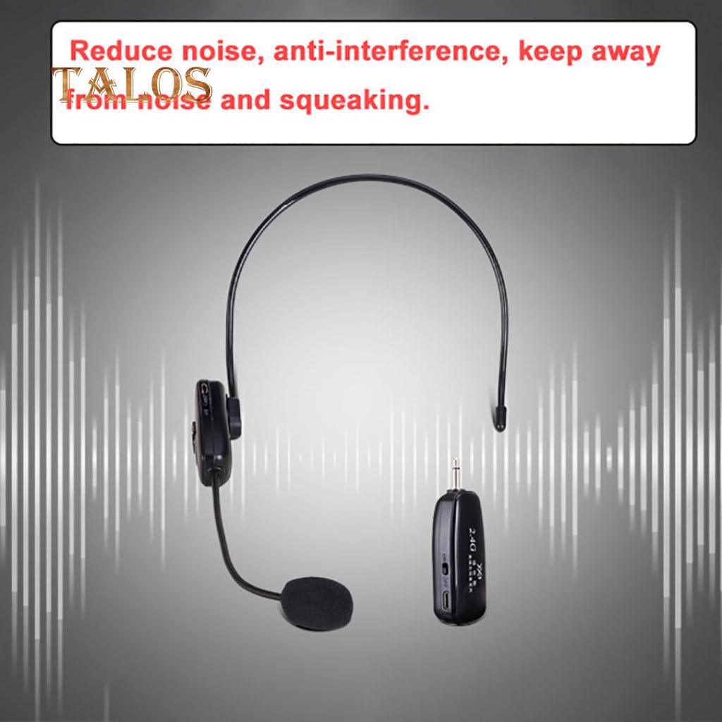 2.4G Wireless Microphone Speech Headset Radio For Loudspeaker Teaching Guide Mic Computer Gadgets