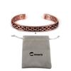 Vinterly Magnetic Pure Copper Bracelets Adjustable Cuff Energy Magnet Bangles Benefits Wristband Stripe Health Jewelry Men Women