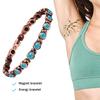 Women'S Classic Health Copper Color Imitation Turquoise Bracelet For Women Blue Stone Magnetic Fashion Ladies Bangle Bio Jewelry