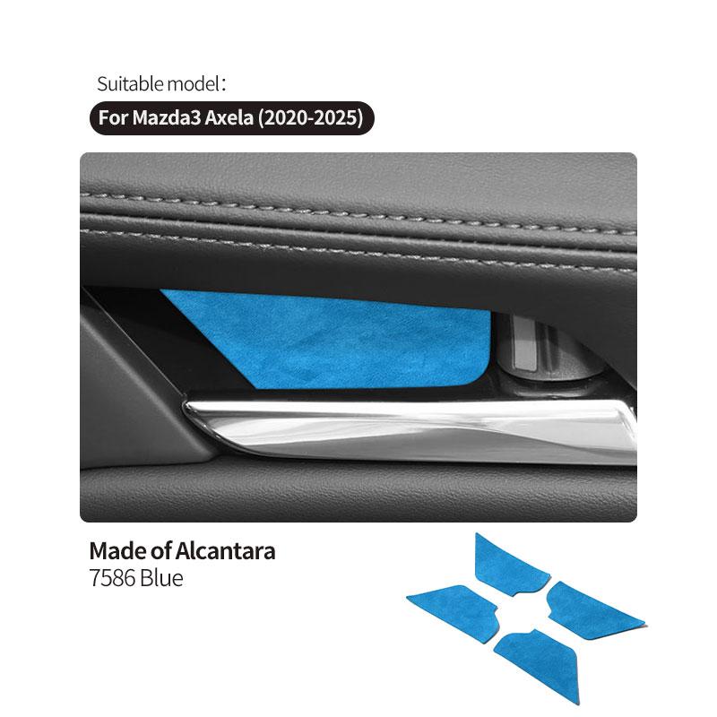 

For Mazda 3 Axela (2020-2025) Door Wrist Door Handle Trim Protective Sticker Car Interior Tuning Accessories Made of Alcantara