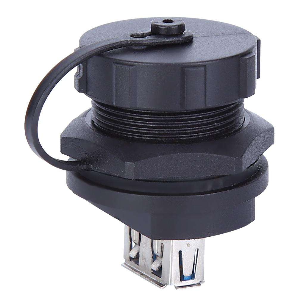 Waterproof USB Connector Copper Contact PA66 Insulator USB3.0 Double Female Dustproof Cover