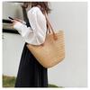 Ladies Beach Holiday Retro Woven Shoulder Bag Women Summer Grass Woven Handbags Female Casual Beach Portable Underarm Bags Lady
